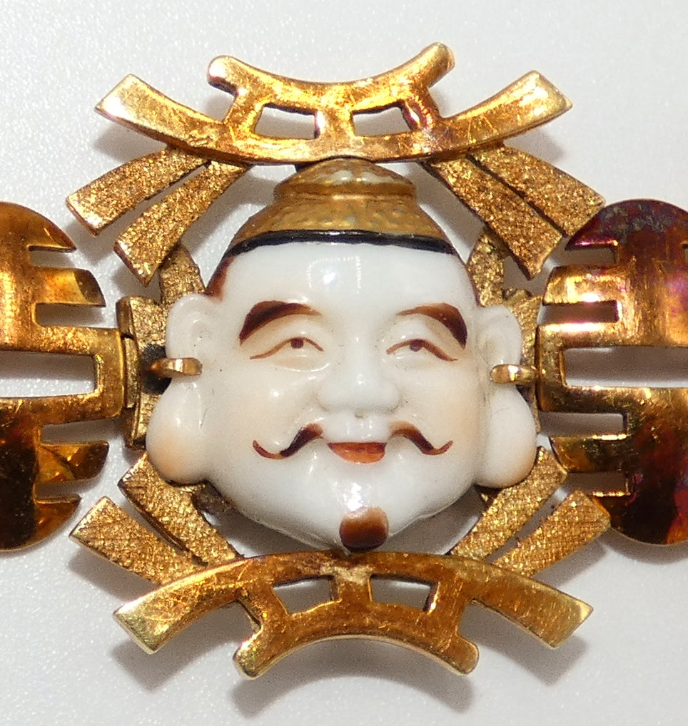 Japan's 7 Lucky Gods 14K Gold Bracelet