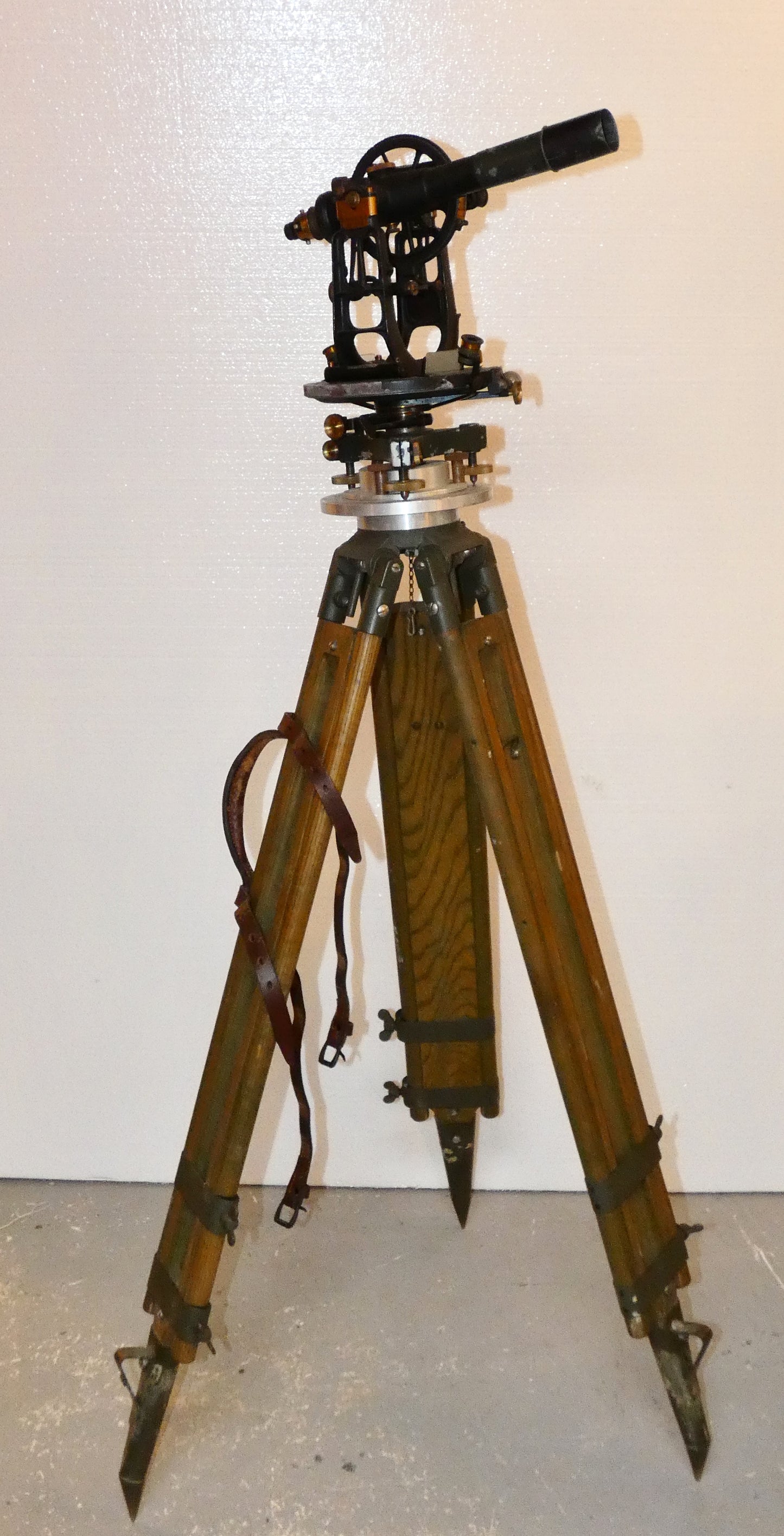C.L. Berger 1918 USC & GS Theodolite Transit with Tripod