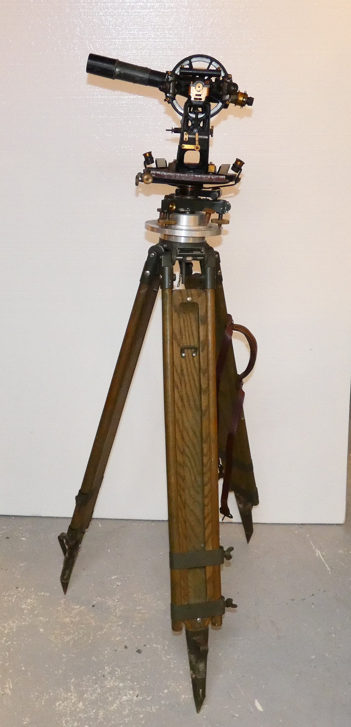 C.L. Berger 1918 USC & GS Theodolite Transit with Tripod