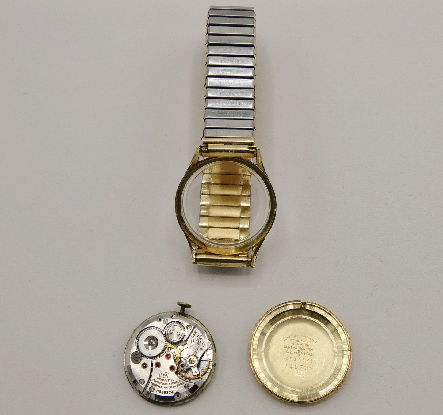 14K Gold Longines 17J Manual Wind Men's Watch