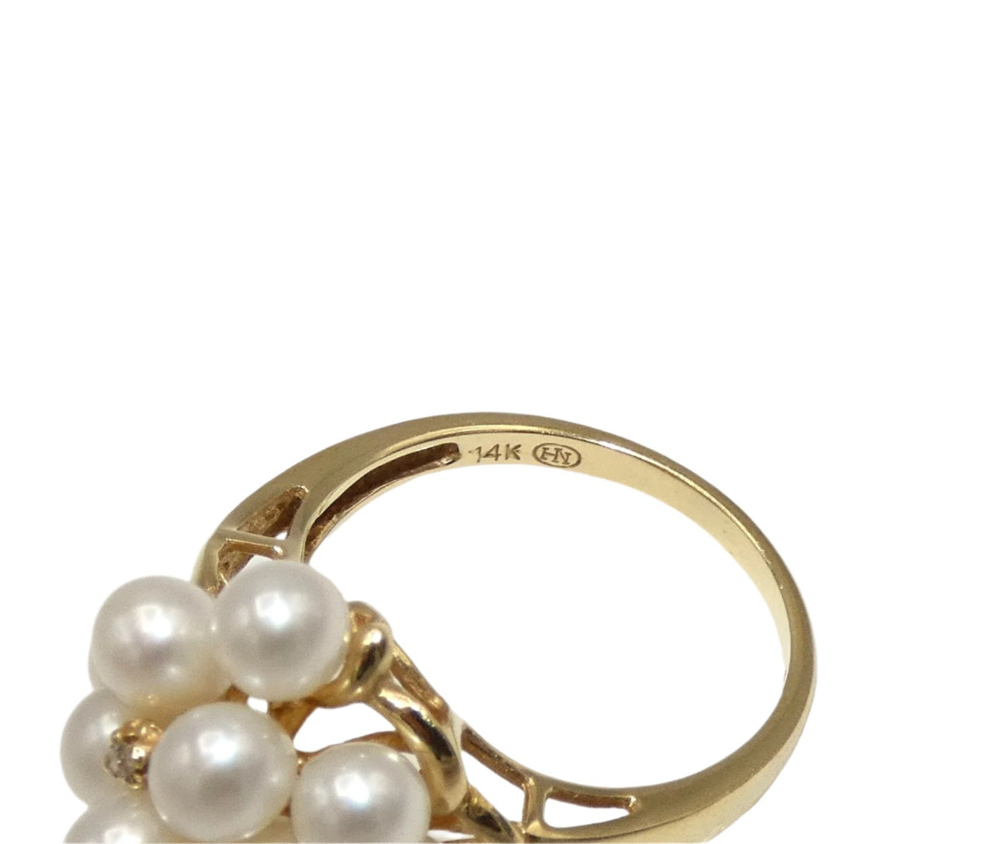 14K Gold Cultured Pearl Ring