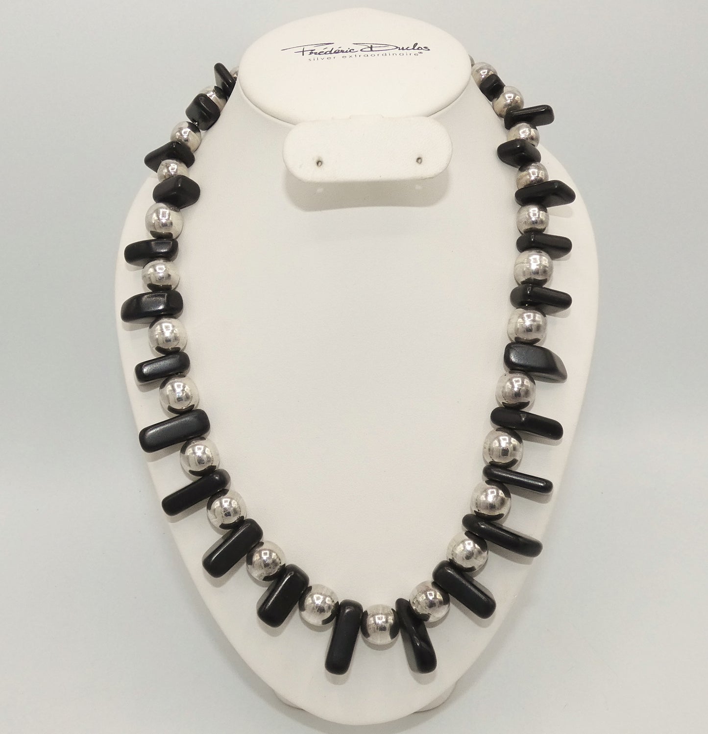 Sterling Silver & Onyx Necklace
