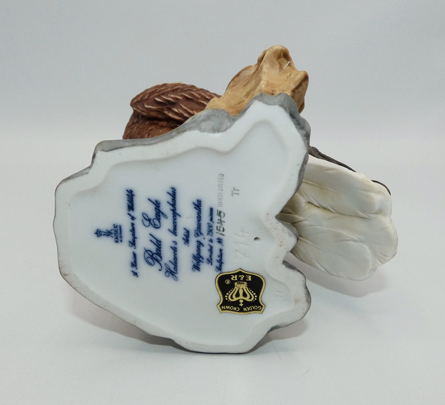 Kaiser Porcelain Bald Eagle with Stand