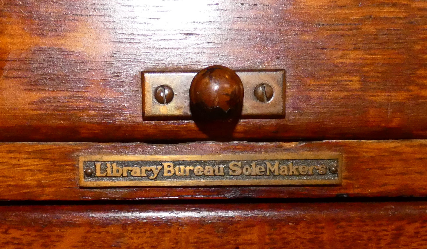 Four Drawer Oak File Cabinet