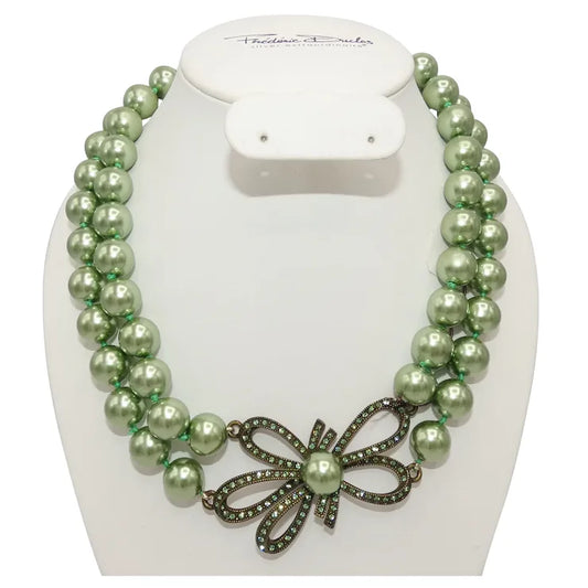 Heidi Daus Swarovski Crystal Pearl Strand Necklace