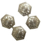 Art Deco 14K White Gold Diamond Cuff Links