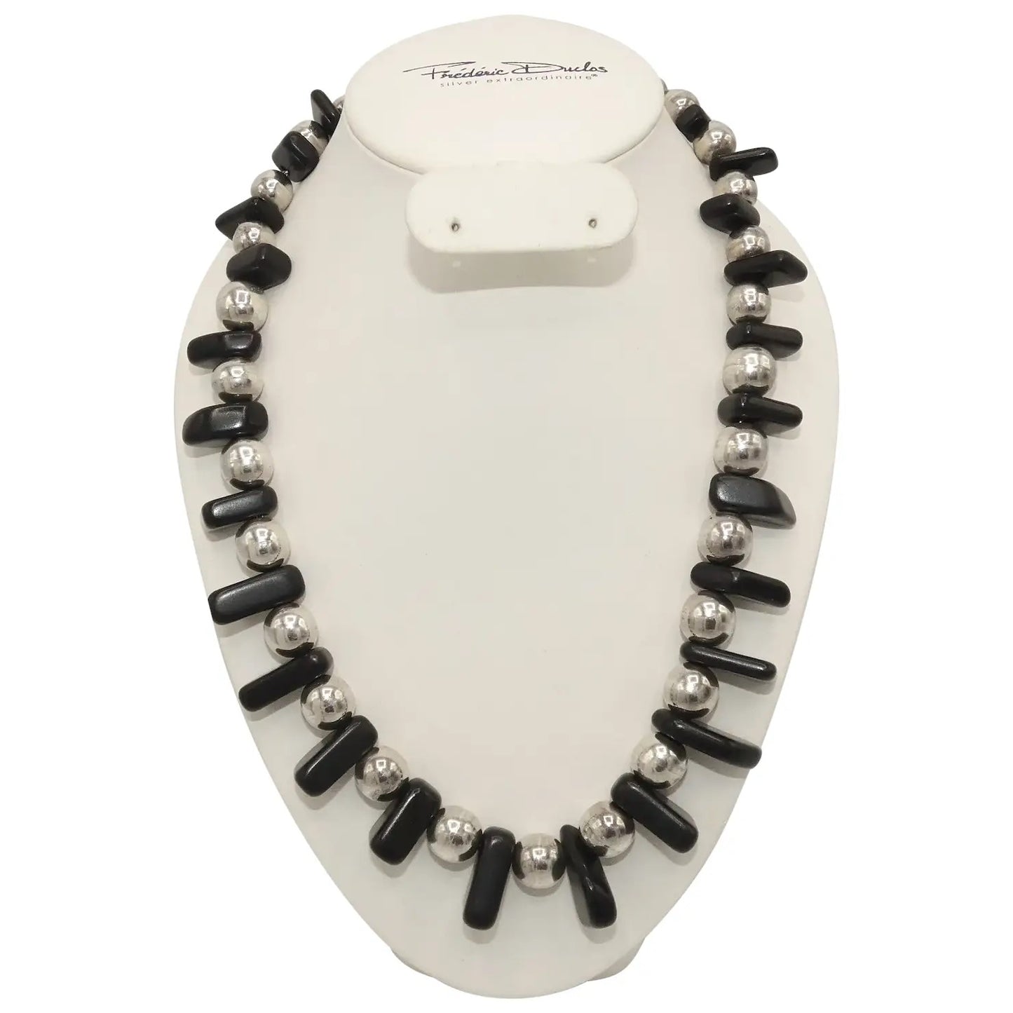 Sterling Silver & Onyx Necklace