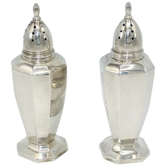 M. Fred Hirsch Sterling Silver Salt & Pepper Shakers