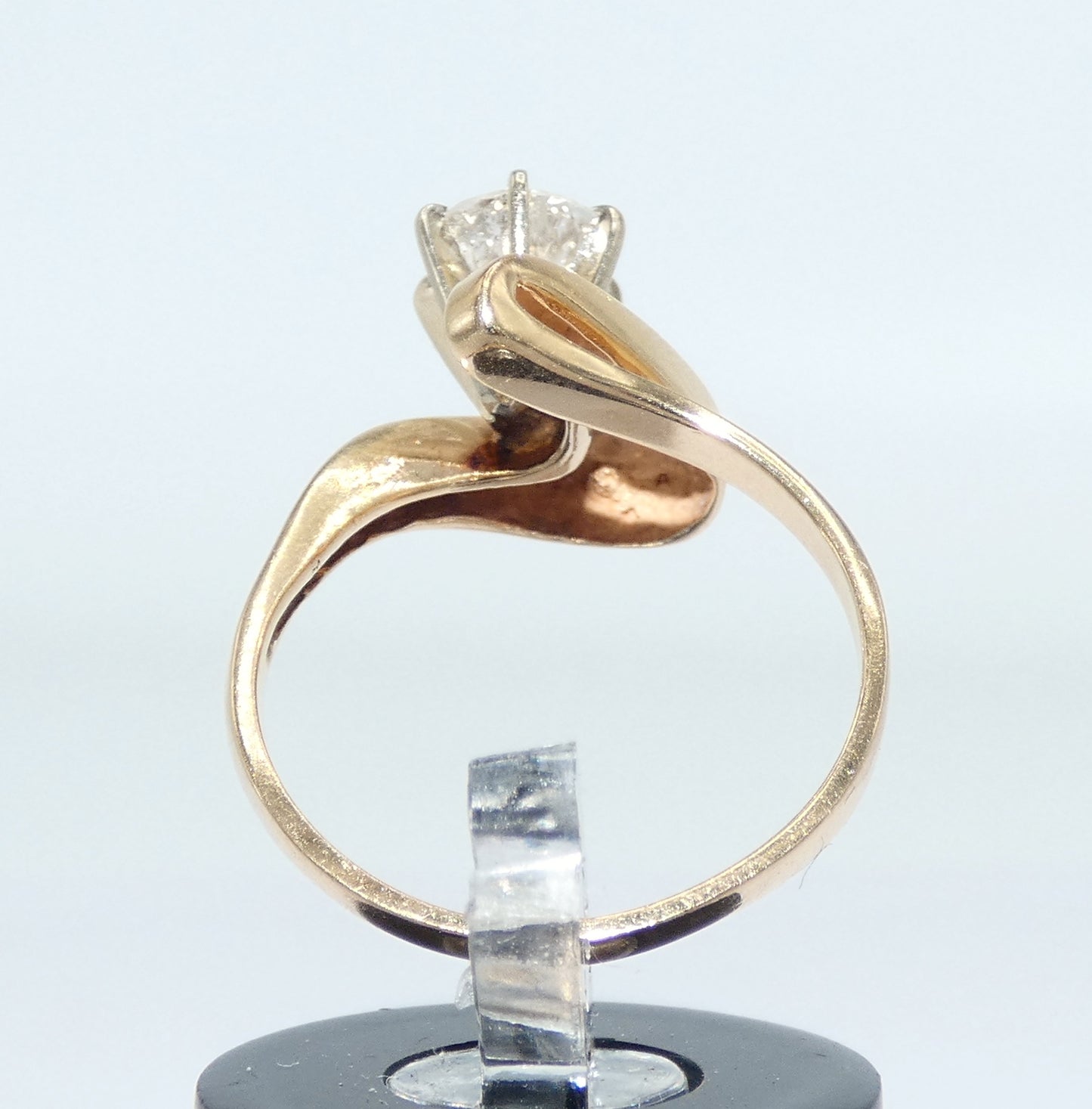 14K Gold Diamond Solitaire Ring