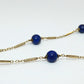 14K Gold Lapis Lazuli Necklace