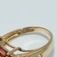 10K Gold Citrine & Tourmaline Ring