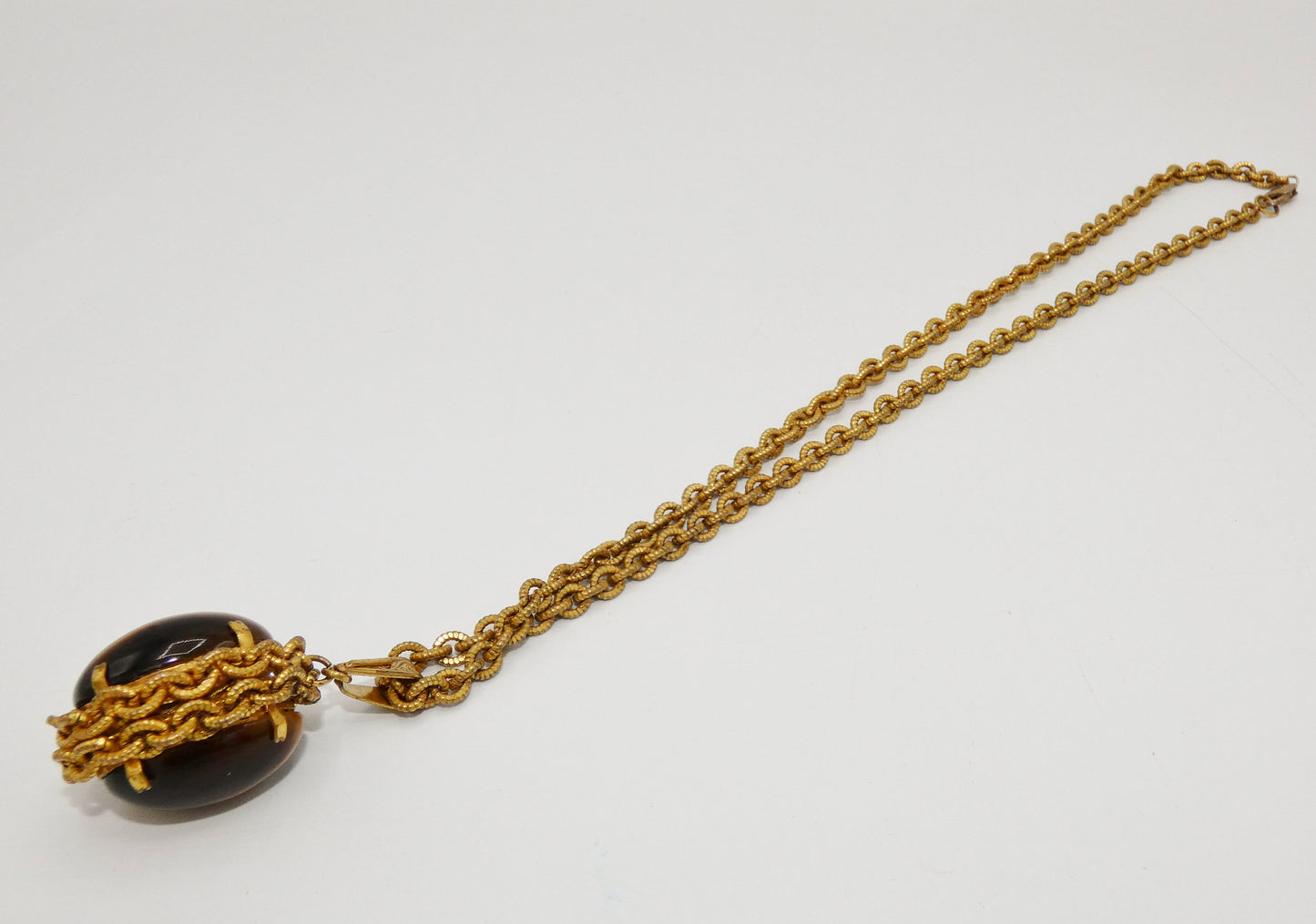 Miriam Haskell Tigers Eye Necklace