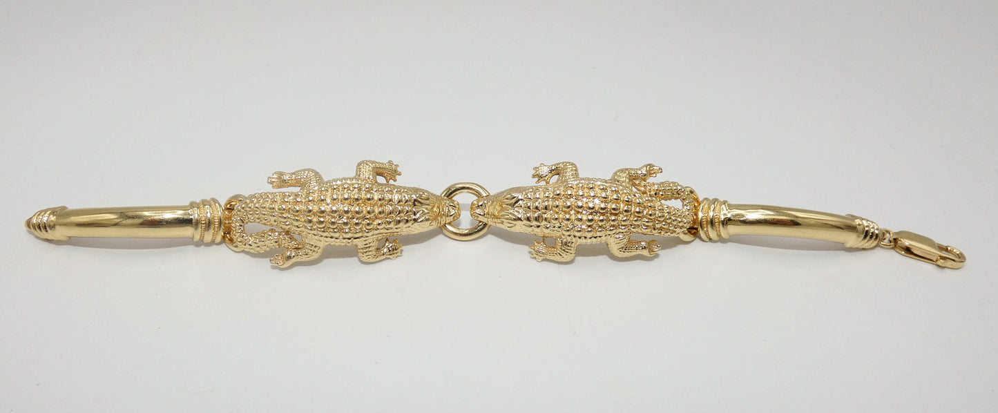 Gator Bracelet 14K Gold Alligator Bracelet
