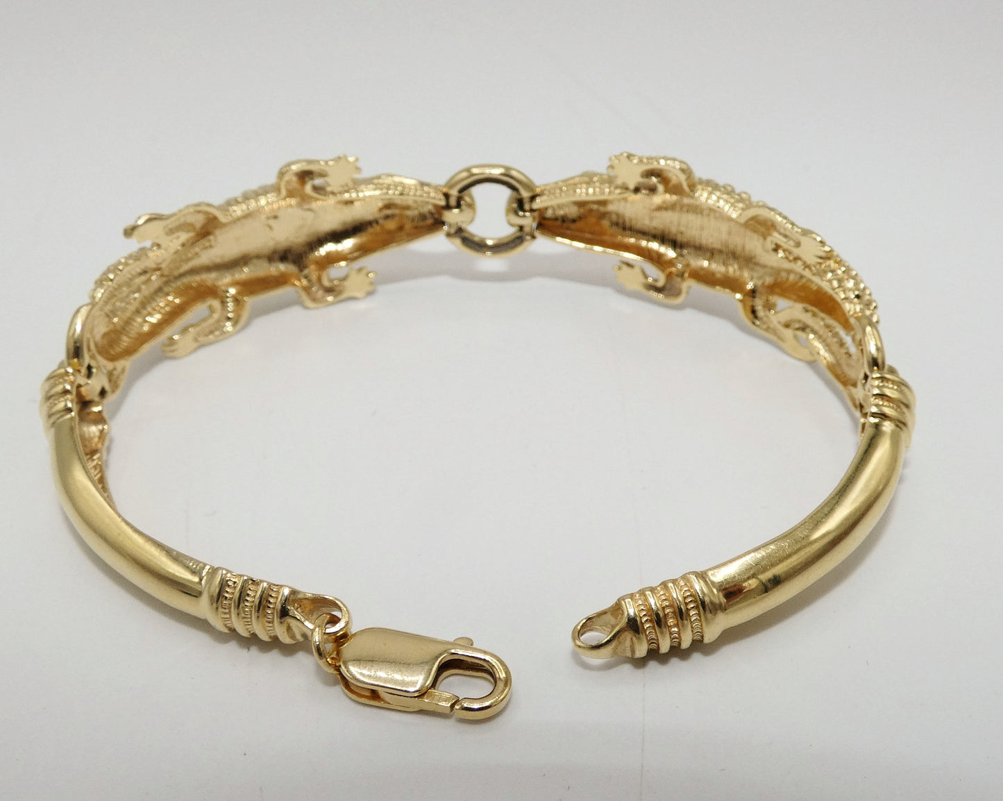 Gator Bracelet 14K Gold Alligator Bracelet