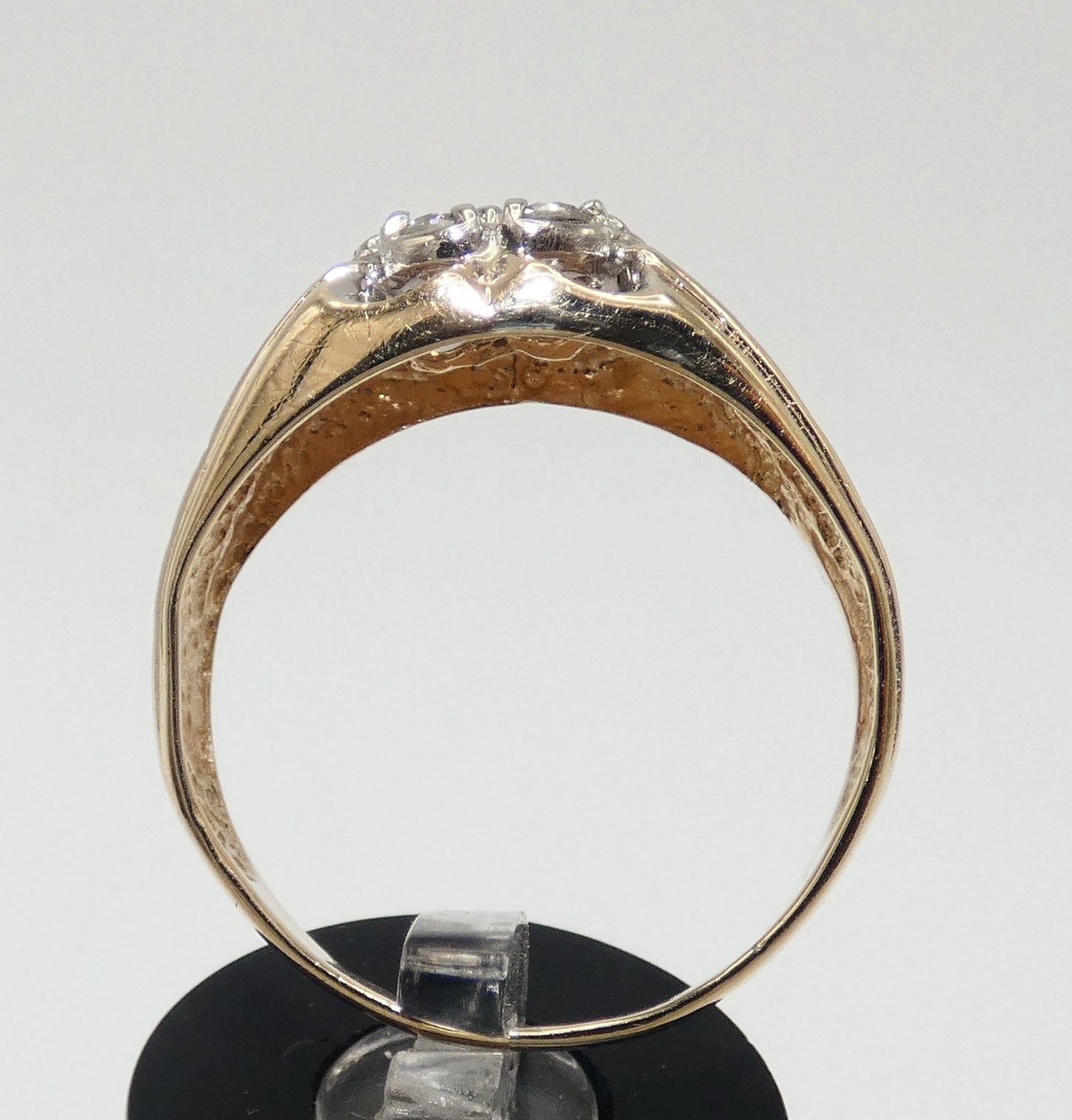 14K Gold Men's Ring with Diamonds