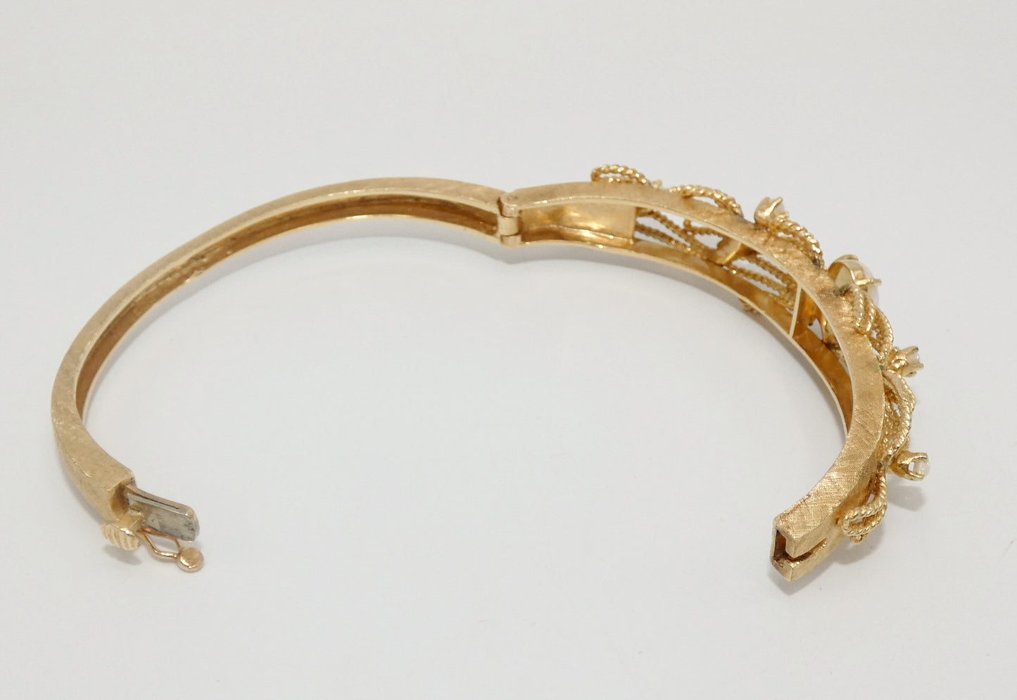 14K Gold Opal Cuff Bracelet by Crosby