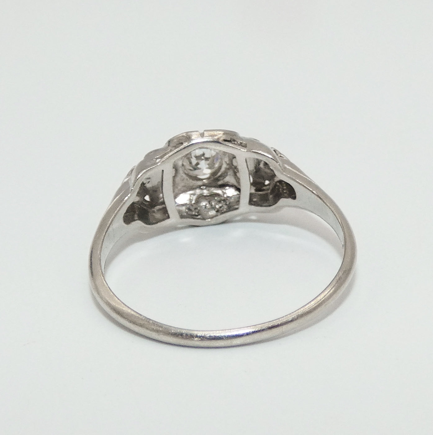Vintage Platinum and Diamond Ring