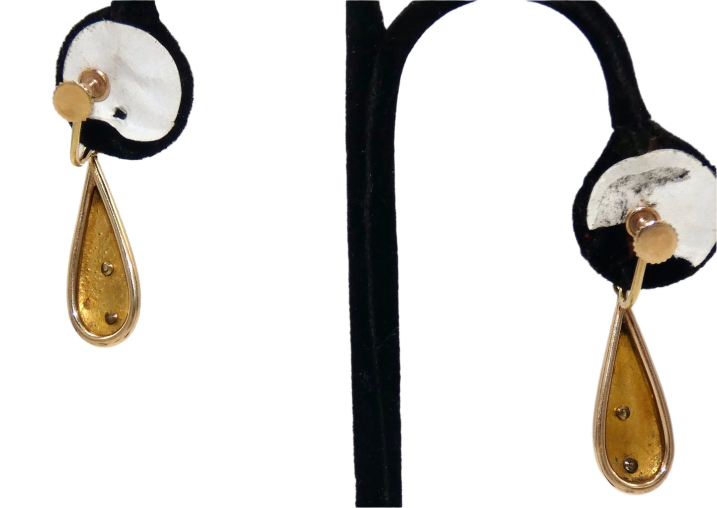 14K Gold Victorian Pin & Earrings