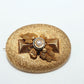 14K Gold Victorian Pin & Earrings with Natural Pearl