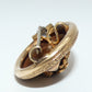 14K Gold Victorian Pin & Earrings with Natural Pearl