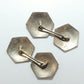 Art Deco 14K White Gold Diamond Cuff Links