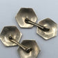 Art Deco 14K White Gold Diamond Cuff Links