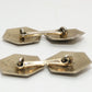 Art Deco 14K White Gold Diamond Cuff Links