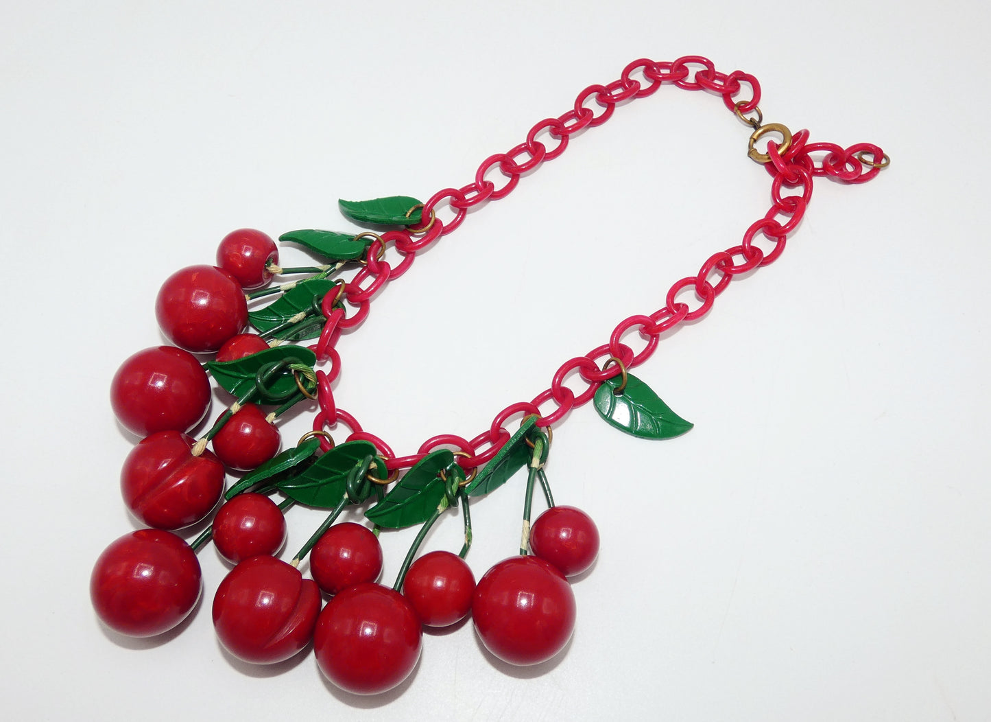 Bakelite Cherry Necklace