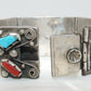 Sterling Turquoise & Coral Watch Band