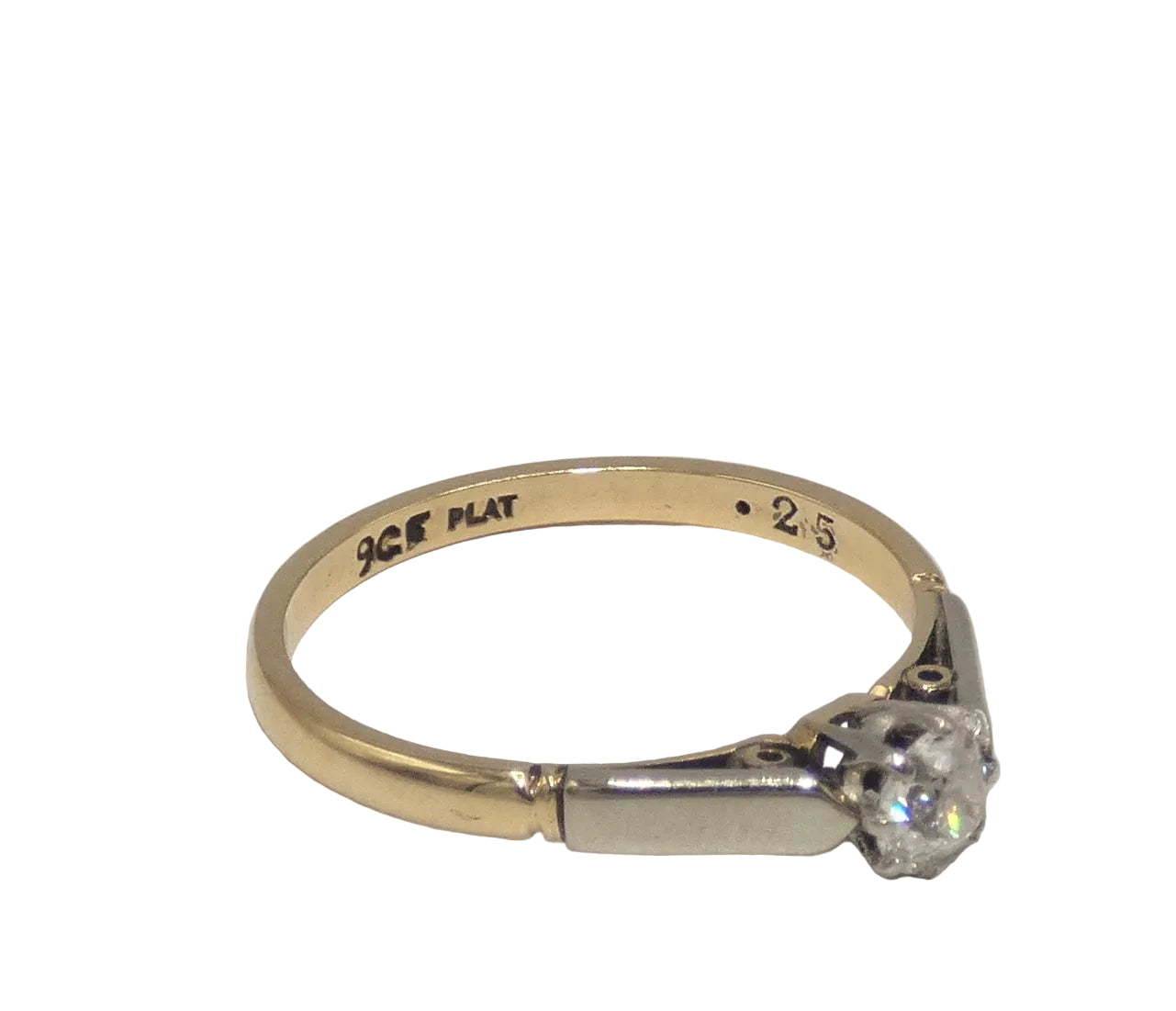 Platinum & Gold Diamond Ring