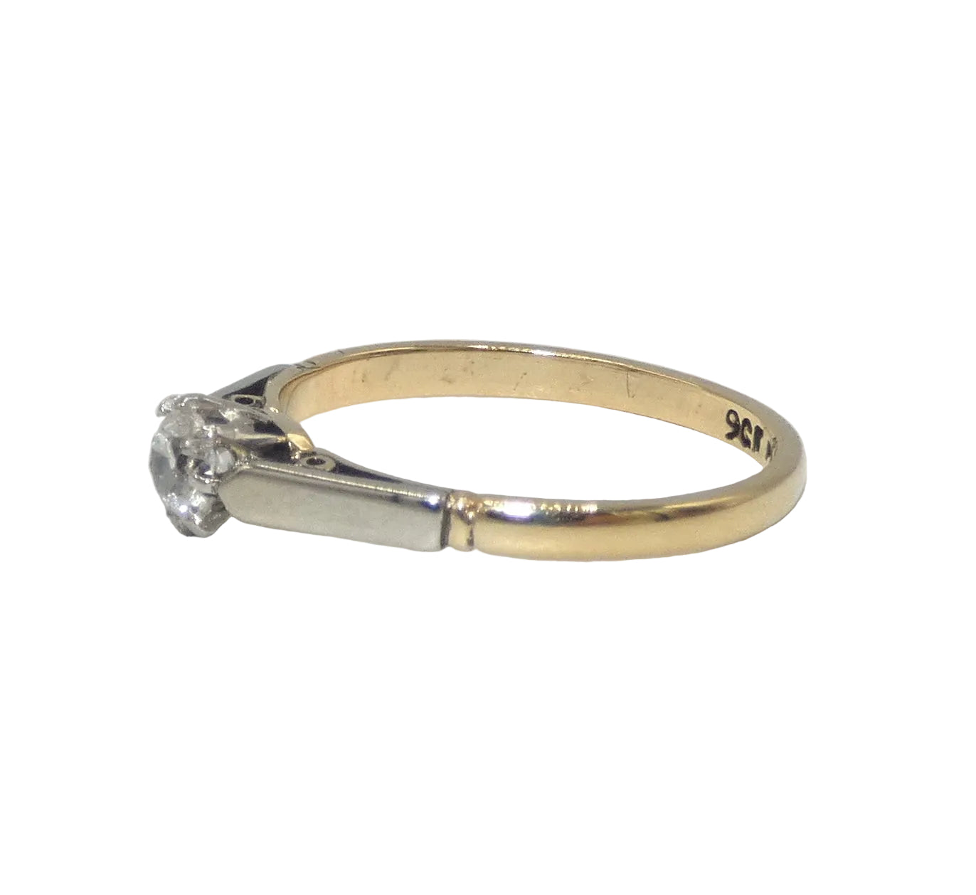 Platinum & Gold Diamond Ring