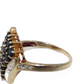 14K Gold Ring with Sapphires & Diamonds