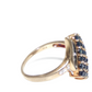 14K Gold Ring with Sapphires & Diamonds