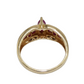 14K Gold Ruby & Diamond Ring