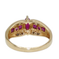14K Gold Ruby & Diamond Ring