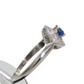 Platinum Diamond & Sapphire Ring