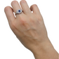 Platinum Diamond & Sapphire Ring