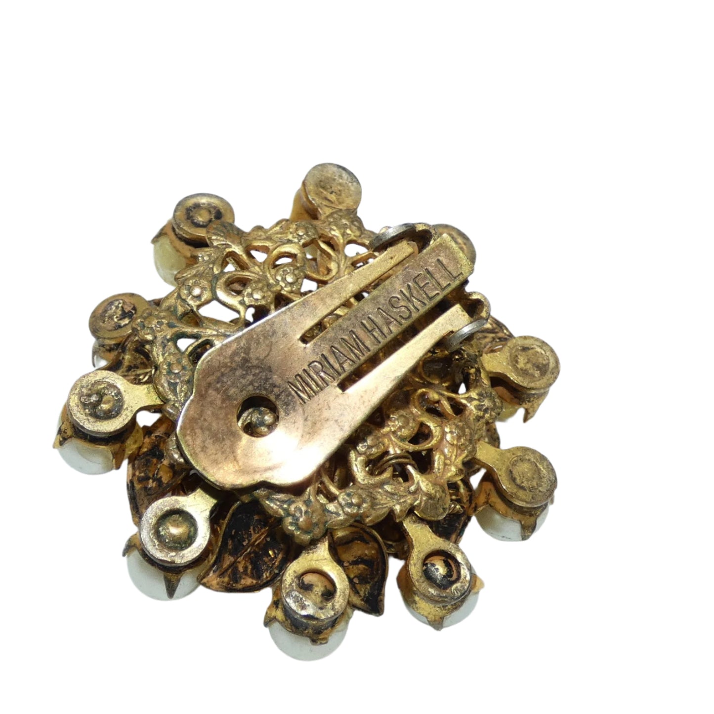Miriam Haskell Clip-On Earrings