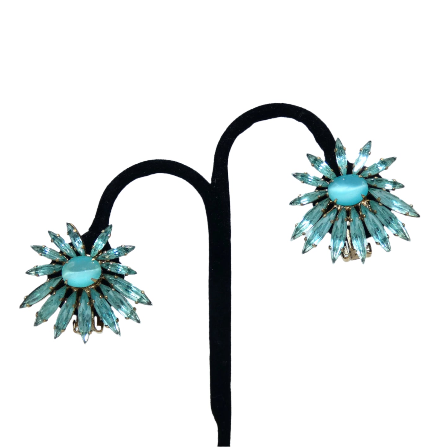 Schreiner Flower Brooch & Clip-On Earrings