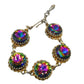 Schiaparelli Watermelon Rhinestone Bracelet & Earrings