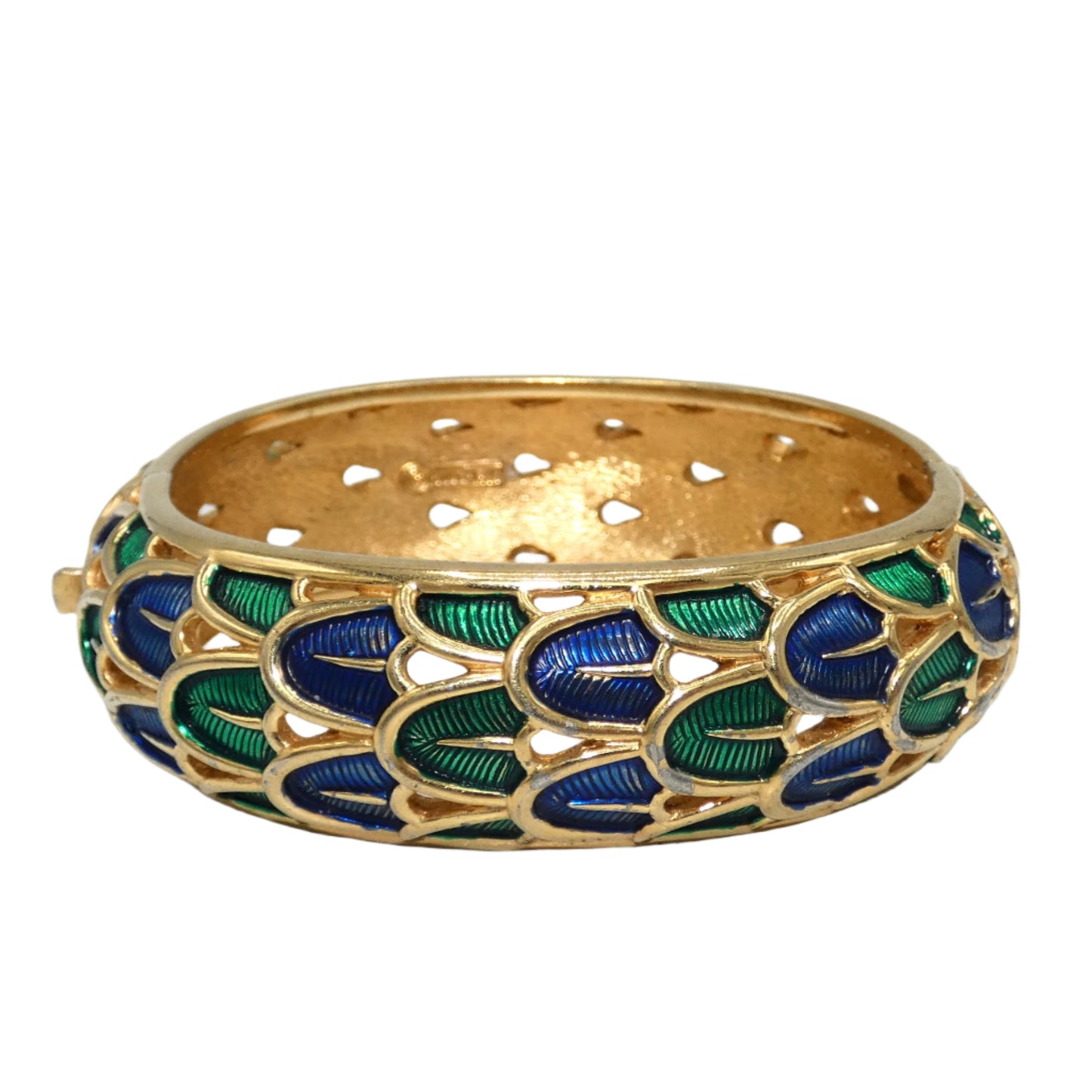 Boucher Peacock Bracelet & Crown Trifari Earrings