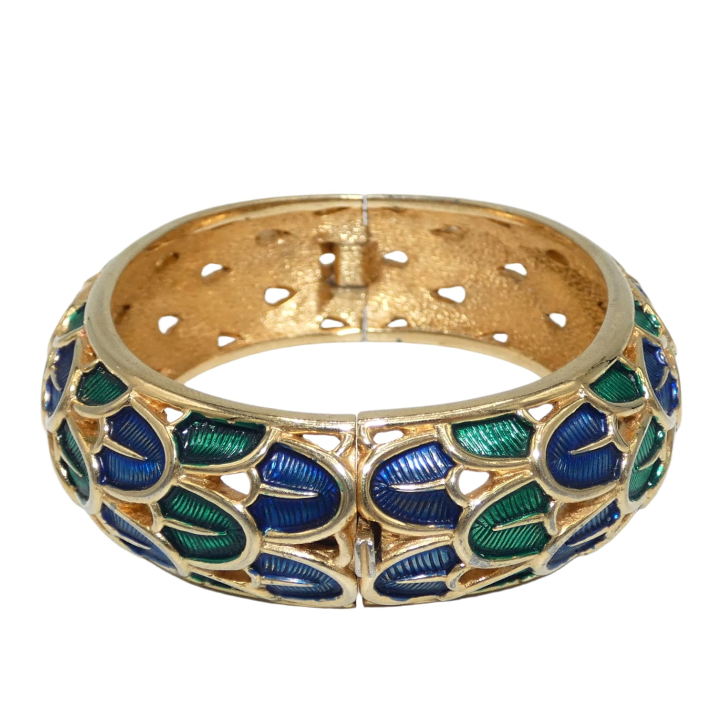 Boucher Peacock Bracelet & Crown Trifari Earrings