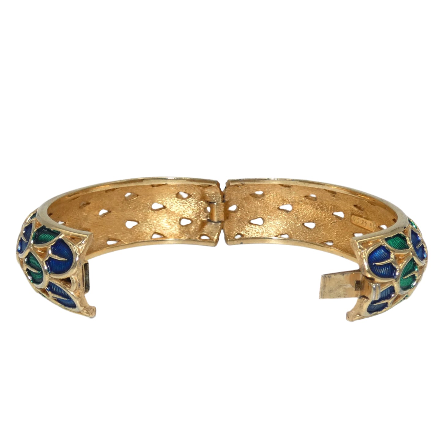 Boucher Peacock Bracelet & Crown Trifari Earrings