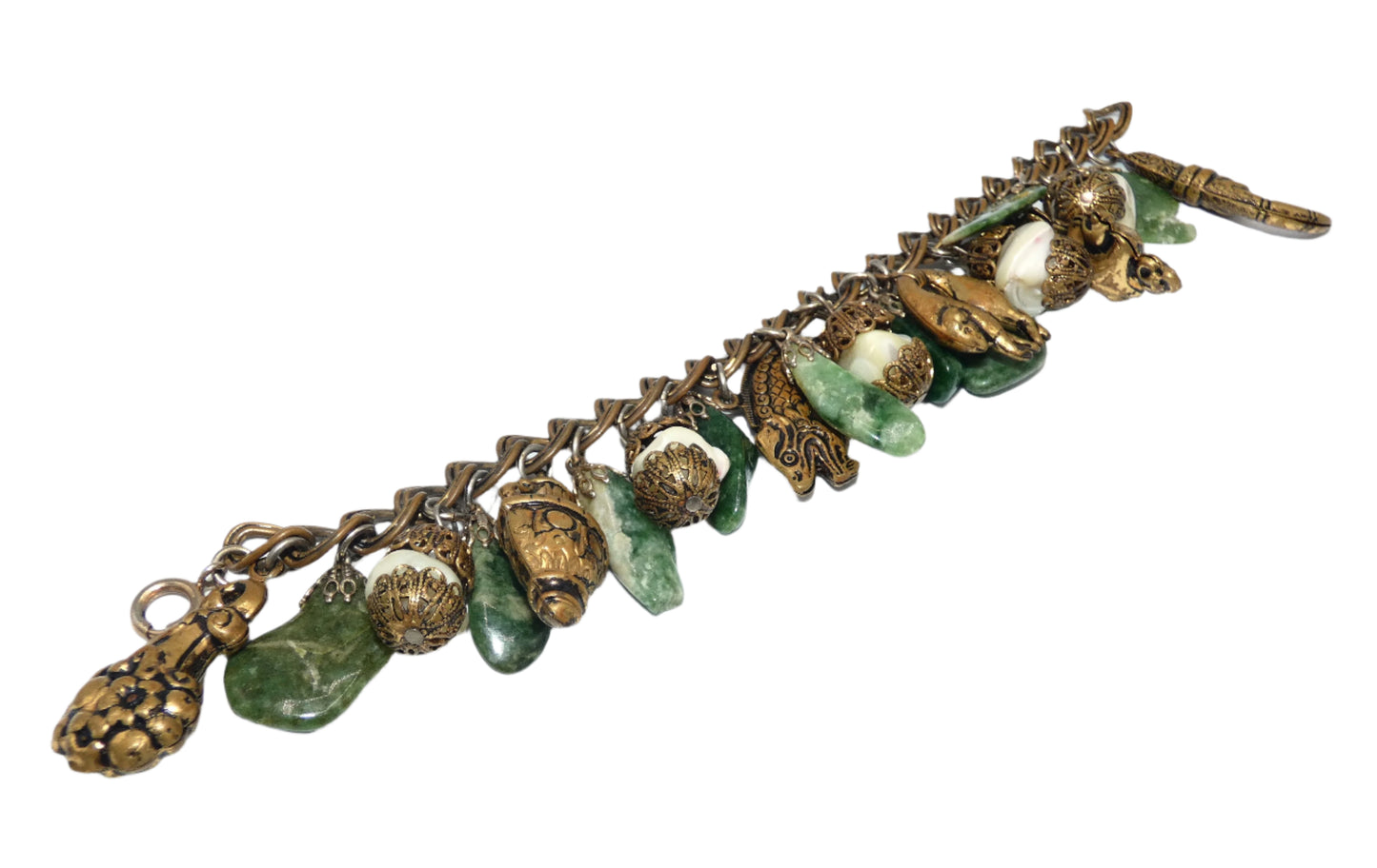 HOB 5th Avenue Asian Motif Charm Bracelet & Earrings