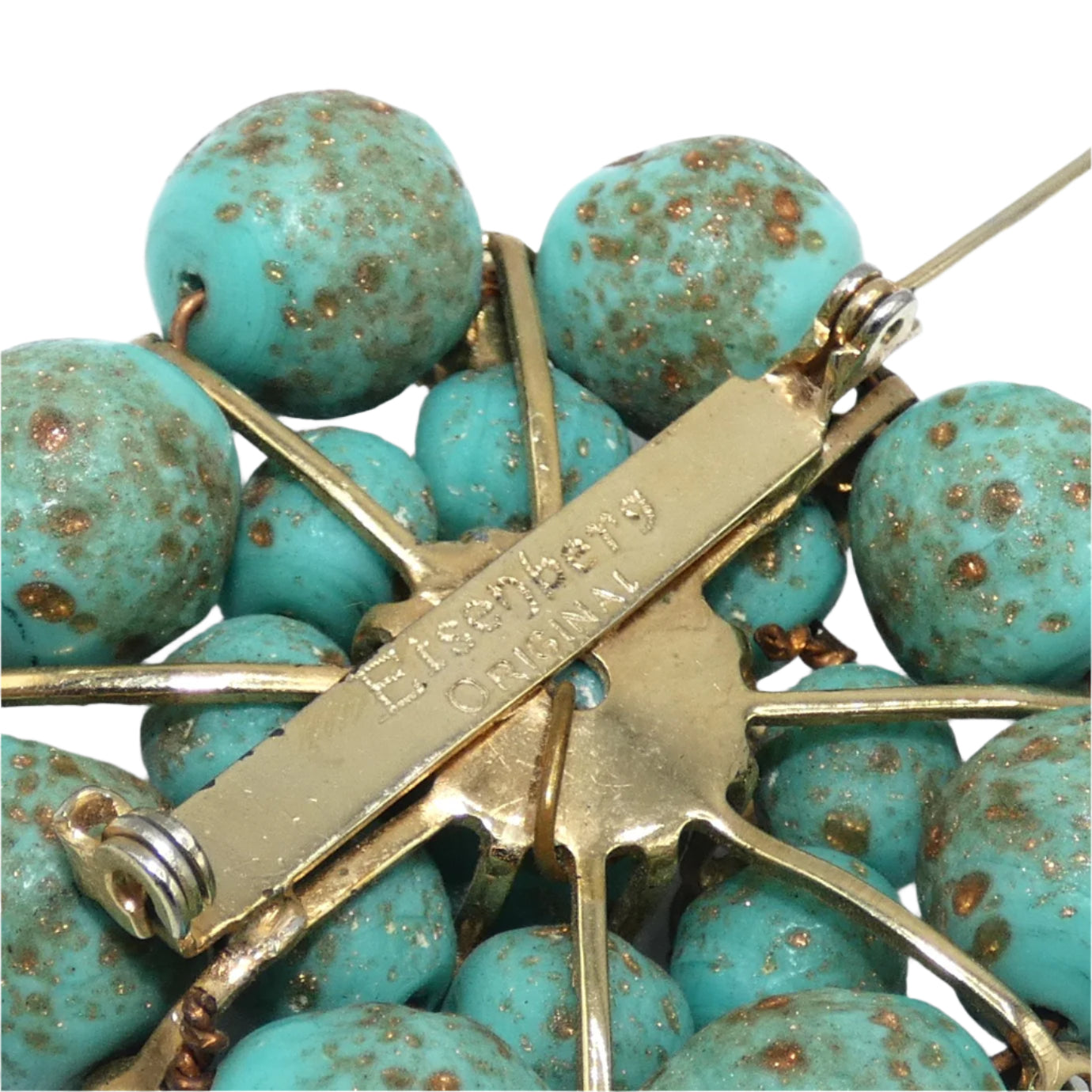 Eisenberg Original Turquoise Brooch & Earrings