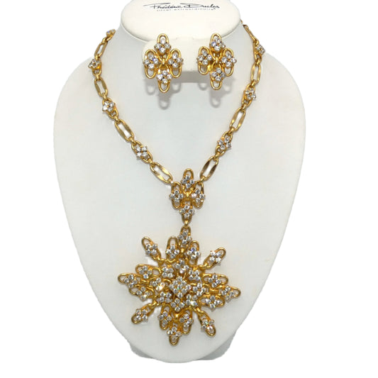 Eisenburg Snowflake Style Necklace & Earrings
