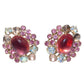 Weiss Pink Clip-On Earrings