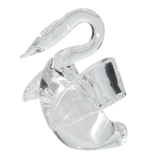 Steuben Glass Swan Rampant