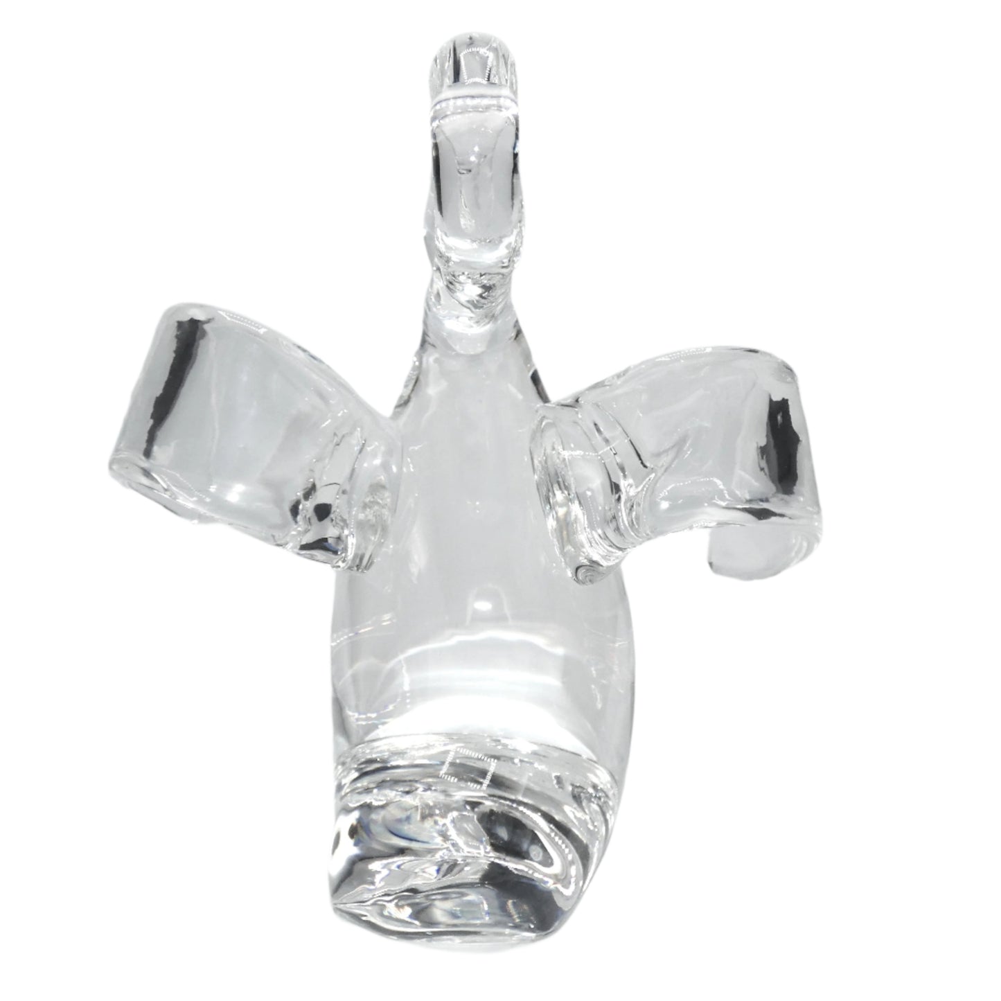 Steuben Glass Swan Rampant