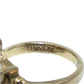 14K Gold Pearl & Sapphire Ring